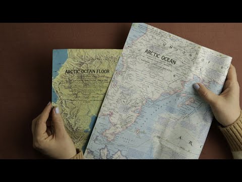 ASMR The Arctic Ocean (soft spoken, map tracing)