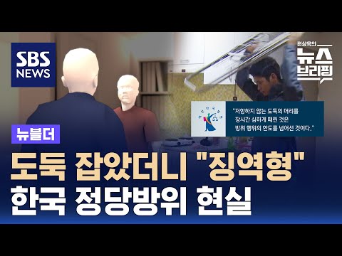 도둑 잡았더니 &quot;징역형&quot;&hellip;한국 정당방위 현실 / SBS / 뉴블더