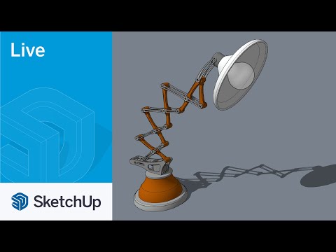 3D Modeling a Desk Lamp Live!