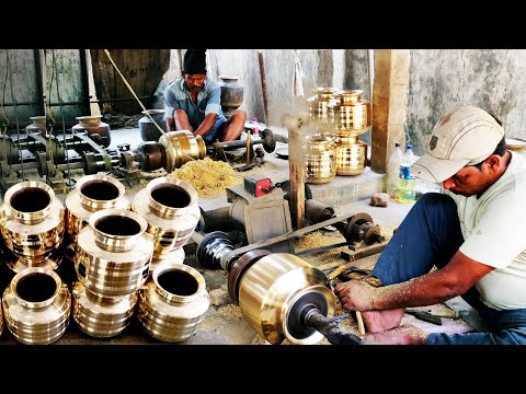 Brass Pots Making Industry | Brass Items Making Process | Brass Utensils manufacturers | Brass Pot