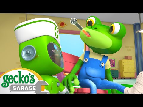 Gecko is Sick and Has an Accident | Gecko's Garage | Trucks For Children | Cartoons For Kids