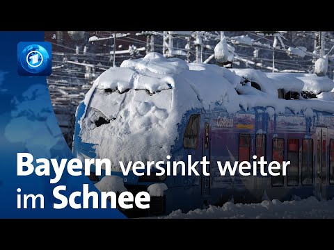 Weiter Schnee-Chaos in Bayern