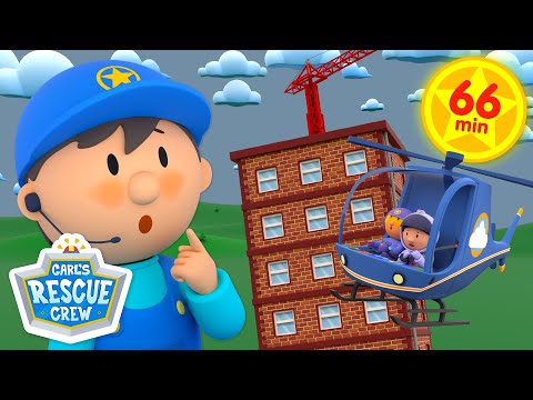 Run Away Crane + More! | Carl&rsquo;s Rescue Crew | Cartoon for Kids