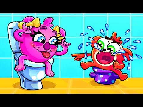 Potty Training With Baby Zoo 🐵🐨😻 + Kids Cartoon | Animation For Kids