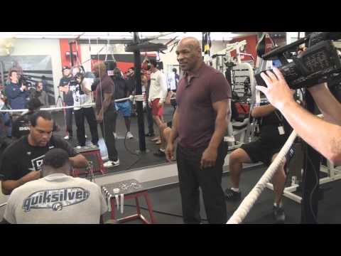 Mike Tyson Hits Iron Mike Productions GYM