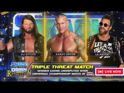 FULL MATCH &mdash; AJ Styles vs. Randy Orton vs. LA Knight &mdash;  Triple Threat New Year Match, Jan. 5, 2024