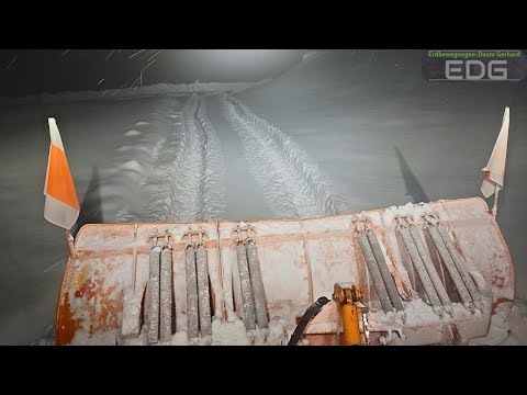 Winter service | The first snow removal in 2023 | Unimog U400