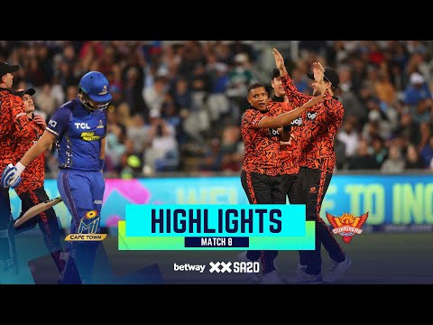 Betway SA20 | Match 8 Highlights | MI Cape Town v Sunrisers Eastern Cape