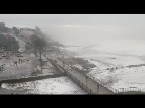 High surf in Stinson, Santa Cruz and Pacifica