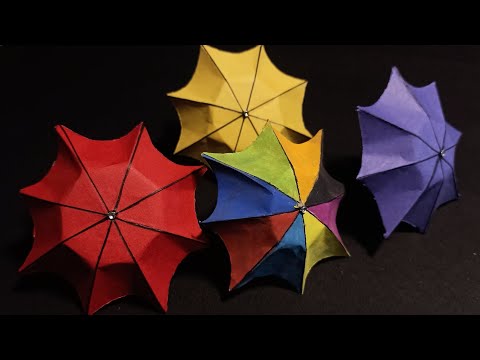 Easy and simple paper umbrella handmade craft 