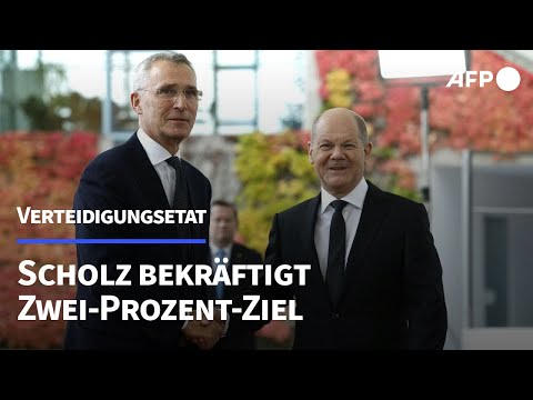 Scholz bekr&auml;ftigt Zwei-Prozent-Ziel f&uuml;r Verteidigung ab 2024 | AFP