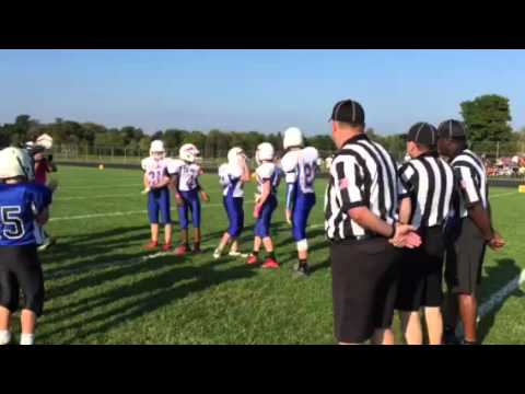 Military father surprises son at football game