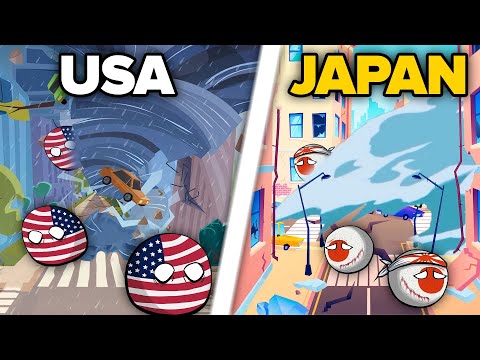 The Most Powerful Natural Disasters of Countryballs | Countryballs Animation