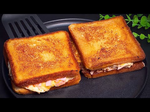 Hot American toast in 5 minutes! Everyone wants more and more of it! Quick breakfast!