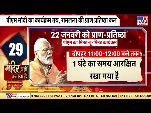 Ram Mandir Pran Pratishtha: PM Modi का कार्यक्रम तय, रामलला की प्राण प्रतिष्ठा कल