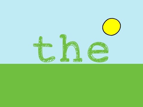 The- Sight Word Song for the word &amp;quot;The&amp;quot;