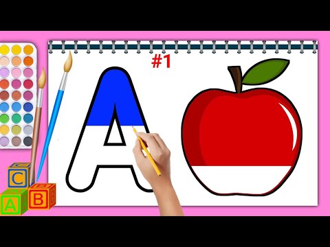 Learn Letter A ★ Draw and Learn ABCs | Learn A With Coloring And Drawing