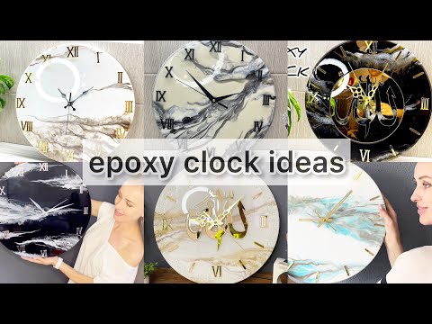 Ideas for epoxy clocks! Epoxy resin clock! Resin Art Clock