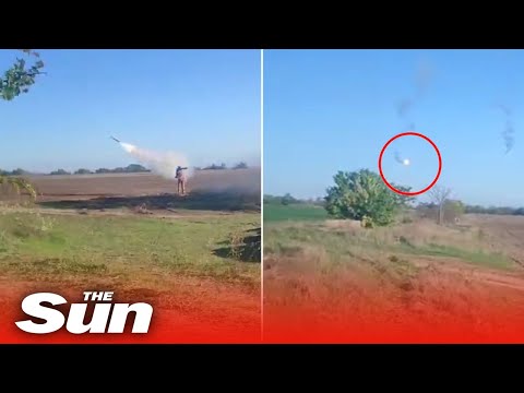 Ukrainian soldier shoots Russian cruise missile out of the sky with MANPAD