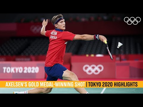 Viktor Axelsen's gold-winning shot 🏸 | 