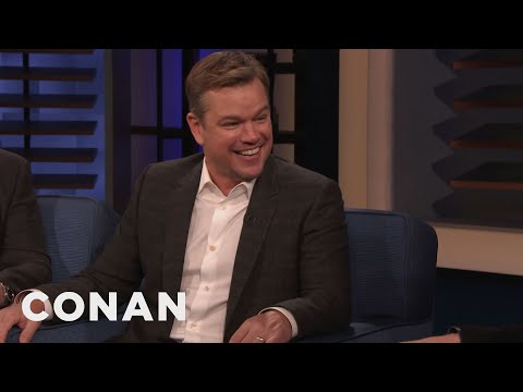 Matt Damon &amp; Tom Cruise Have Different Approaches To Death-Defying Stunts | CONAN on TBS