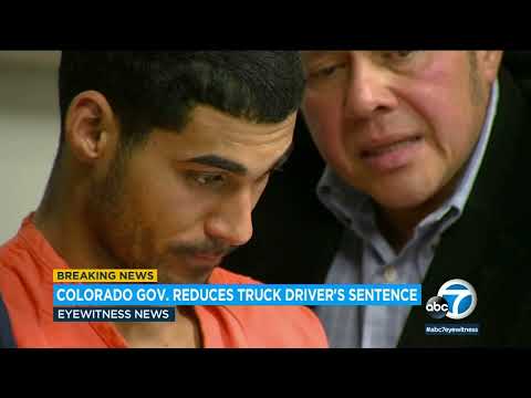 Colorado governor reduces sentence to 10 years for truck driver facing 110 years in fatal crash