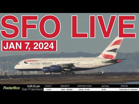 🔴 SFO LIVE | PLANES FROM SAN FRANCISCO INTL AIRPORT 