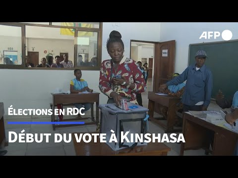 &Eacute;lections en RDC: Kinshasa commence &agrave; voter | AFP Images