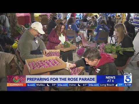 Rose Parade preparations near finish line as New Year's Day draws closer