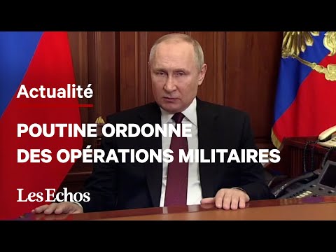 Vladimir Poutine annonce des op&eacute;rations militaires contre l'Ukraine