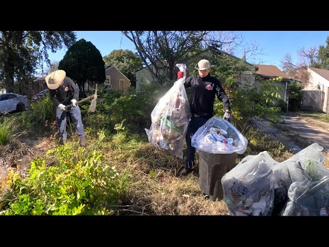 We WERE STUNNED With The AMOUNT of TRASH Left On This INSANELY OVERGROWN YARD