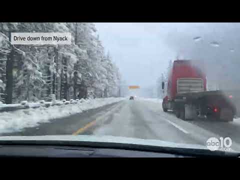 California Storm Watch: time-lapse from drive down from Nyack