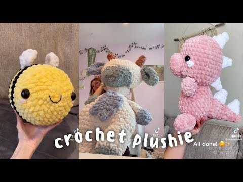 crochet a plushie with me / tiktok compilation🧶