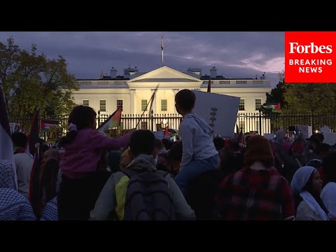 Protesters Demonstrate In Front Of The White House Calling For Ceasefire In Israel-Hamas War