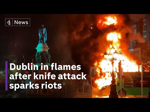 Dublin riots: Irish police blame far-right &amp;lsquo;lunatic hooligans&amp;rsquo; for violence