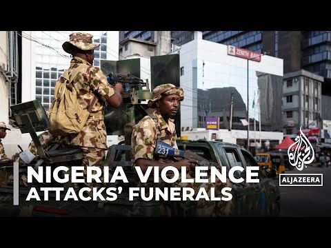 Nigeria violence: Funerals for some of the 160 killed in attacks