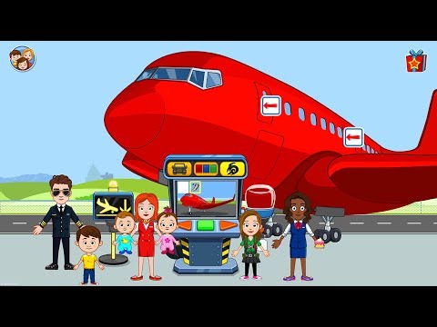 Let's Play Kinderspiele 🛫 My Town Airport 🛬 Flughafen Spiel f&uuml;r Kinder ab 4 Jahre