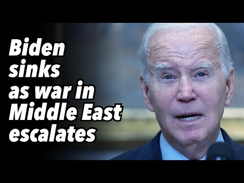 Biden sinks as war in Middle East escalates