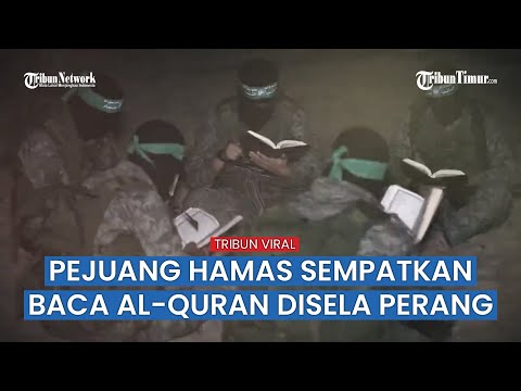 VIRAL!! Momen Mengharukan Sekelompok Pejuang Hamas, Tuai Komentar Positif Warganet