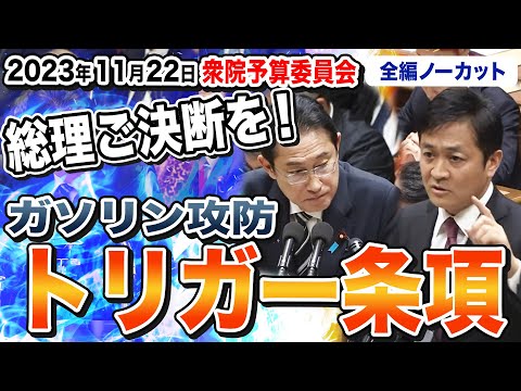 【予算委員会】総理ご決断を！トリガー条項凍結解除！税収見積もりがおかしい！玉木雄一郎が問う