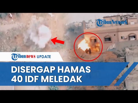 [FULL] Video Hamas Sergap Pasukan Zionis di Khan Younis, Puluhan Tentara dan 44 Tank IDF Meledak