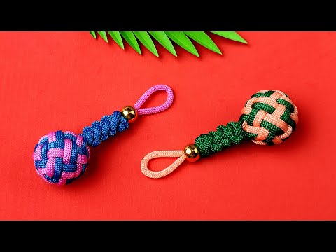 Super Easy Paracord Lanyard Keychain | How to make a Paracord Key Chain Handmade DIY Tutorial #10