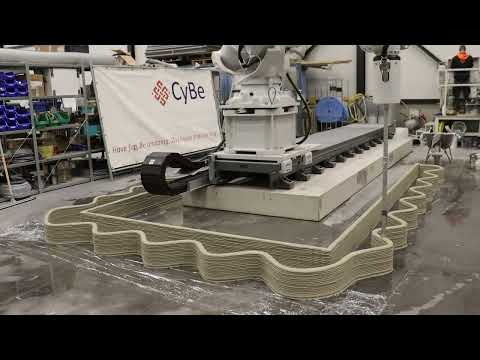 Robot Track 3D concrete printing