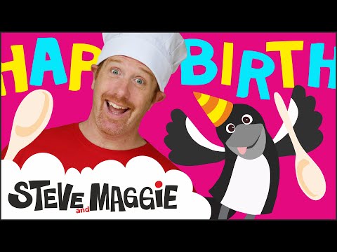 Chocolate Birthday Cake Story for Kids from Steve and Maggie | Wow English TV