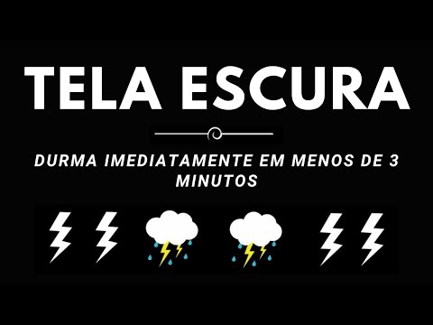 Durma imediatamente em menos de 3 minutos com chuva forte e trovoada na barraca de metal na floresta