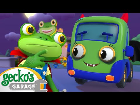 Baby Truck's Halloween Trick Rescue 😈|  Gecko's Garage | Rescue Adventures