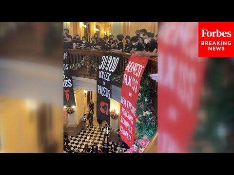 SHOCK VIDEO: Pro-Palestinian Protesters Shut Down California's State Capitol