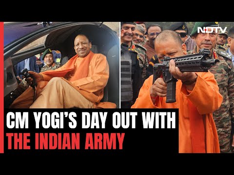 CM Yogi Adityanath Visits &lsquo;Know Your Army&rsquo; Fest In Lucknow, &quot;Takes Aim&quot; With The Arsenal