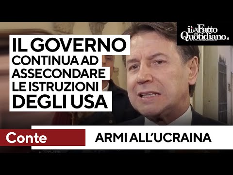 Armi all'Ucraina, Conte: &quot;Governo Meloni continua ad assecondare le indicazioni di Washington&quot;