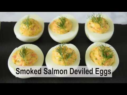 Smoked Salmon Deviled Eggs